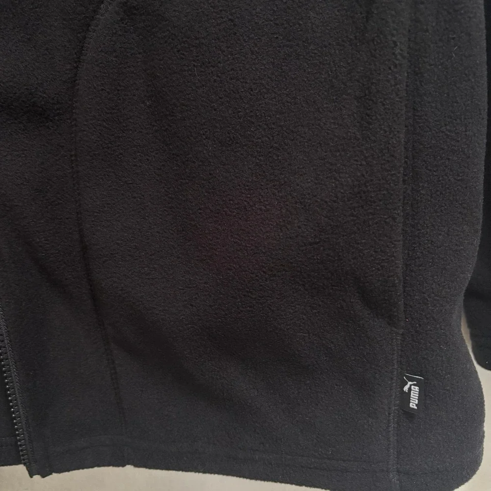 Puma Mens Polar‎ Fleece Jacket Black Raglan Sleeve Full Zip XL PFA24VM0-16585